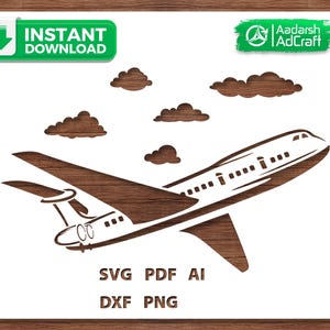BOAC Airways Airplane Stencil SVG, Vintage Aircraft Cut File for Cricut & Silhouette, Retro Plane Stencil Art for Wall, T-Shirt and Crafts