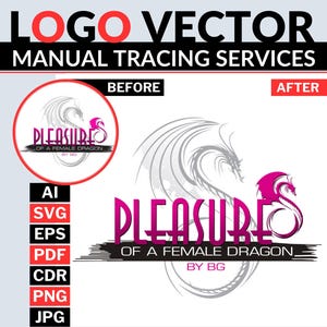 Recreate Low Resolution Logo to Vector | Text & Illustration Logo Redraw | Manual Tracing | SVG EPS PDF Files