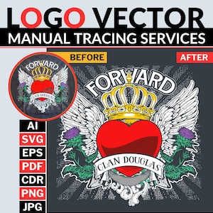 Print Ready Vector Logo Design | High Quality Logo to Vector | Manual Tracing | SVG EPS PDF Files