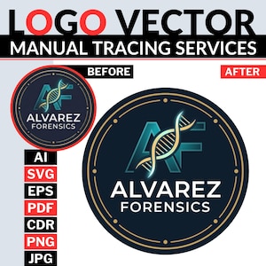 Convert Photo to Vector Art Logo | Mascot Logo Recreation | Manual Tracing | High Resolution SVG EPS PDF