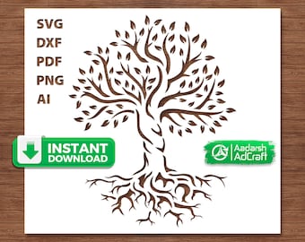 12 Stencil Albero Della Vita Riutilizzabili - 15x15 Cm - Per Pittura Su Pareti, Mobili, Stoffa