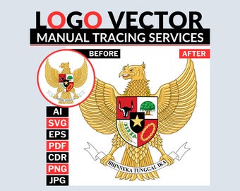 Recreate Low Resolution Logo to Vector | Manual Logo Tracing | SVG, AI, EPS, Pdf | Clean Print Ready Vector Conversion
