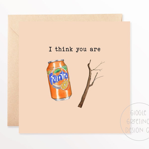 Fanta Birthday Card - Etsy
