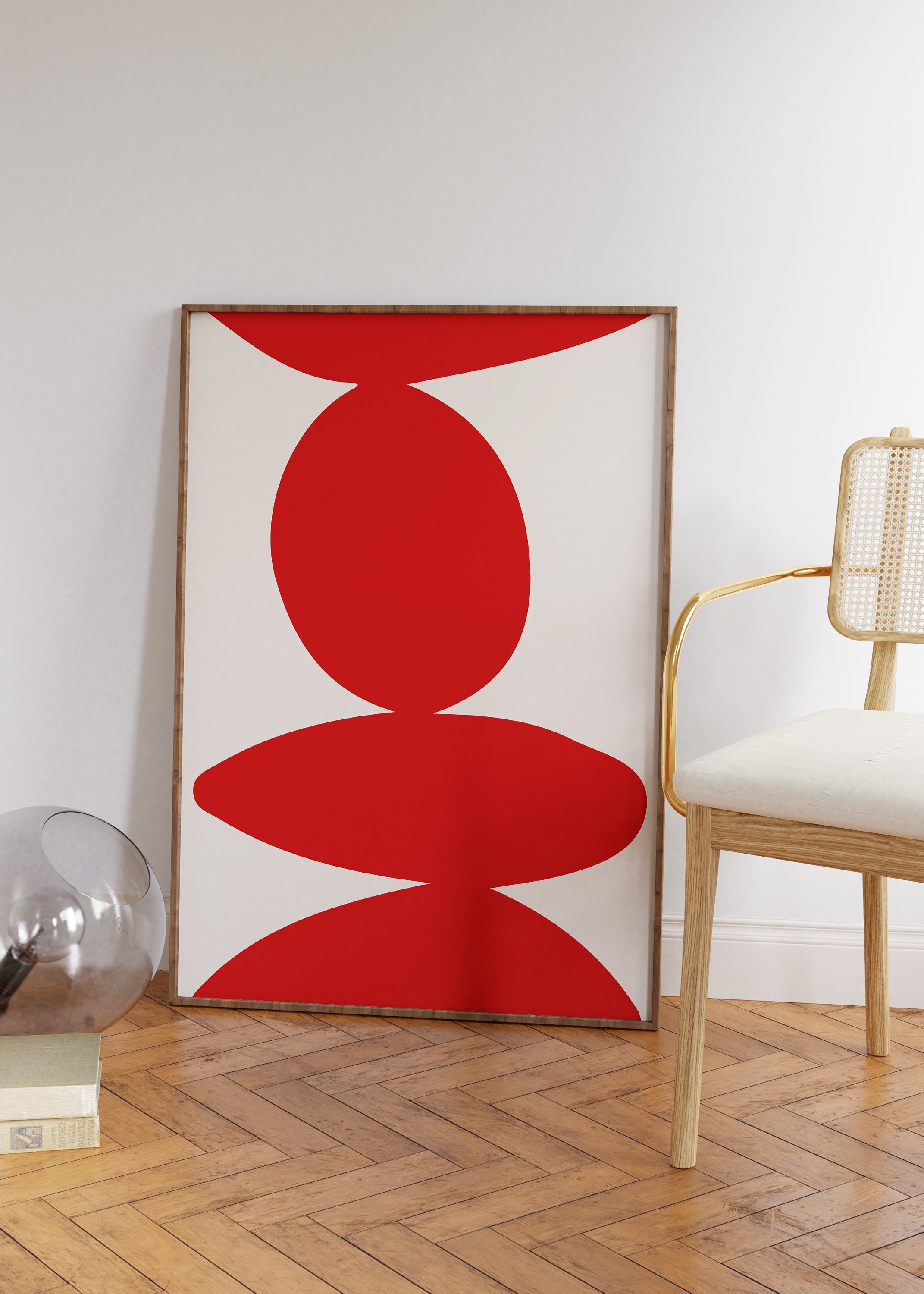 Abstract Red Wall Art Bold Red Art Print Bold Modern Art - Etsy