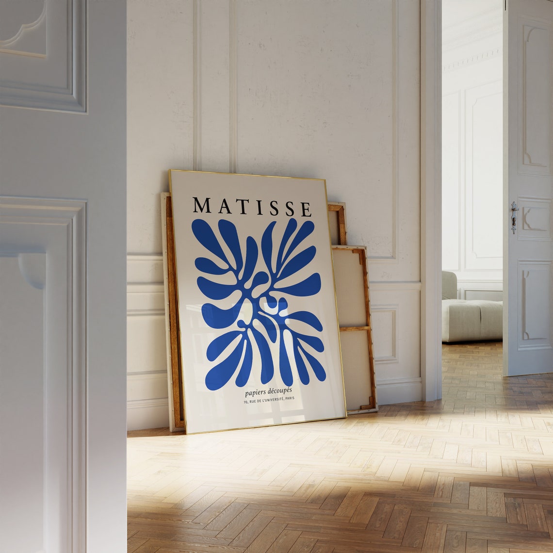 Matisse Palm Leaf Art Print Blue Matisse Vintage Poster Abstract Leaf matisse-palm-leaf-art-print-blue-matisse-vintage-poster-abstract-leaf