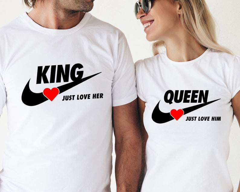 King & Queen SVG King and Queen Check SVG Just Love Him/her Etsy Canada