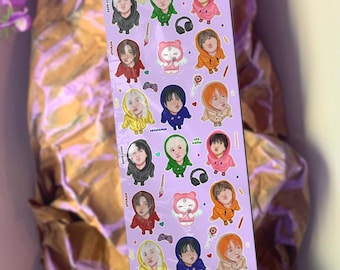 Stray Kids & Ateez Borderless Deco Stickers (Atiny, Stay, K-Pop, Aniteez, Skzoo, )
