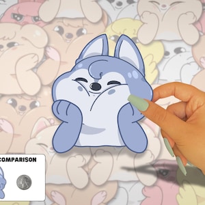 Stray Kids Squish SKZoo Stickers |  Variable Sizing (Stay, K-Pop, Wolf Chan, Leebit, Dwaekki, Jiniret, Han Quokka, BbokAri, PuppyM, FoxI.Ny)