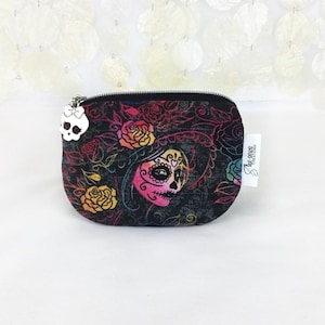Rainbow Skulls Reißverschluss-Geldbeutel