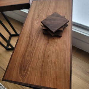 cherry/walnut c side table (single side table)