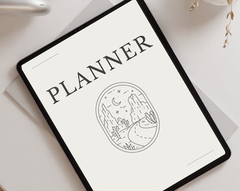 Minimalist Digital Planner | iPad Planner | Undated Digital Planner | Digital Planner | GoodNotes, Notability Planner