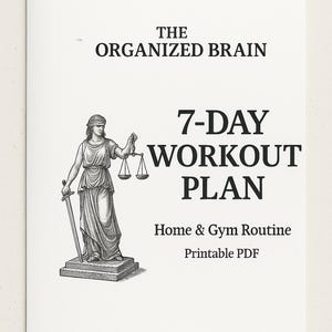Weekly Workout Plan PDF | 7-Day Home & Gym Routine | Printable Fitness Planner for Weight Loss and Muscle Gain