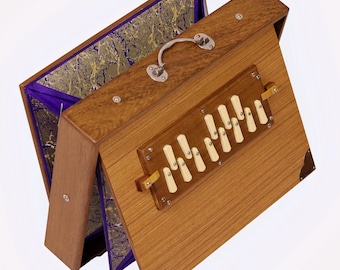 National Music Shruti Box LL1 (16x12x3 Inches), 1 Octave,C3 to C4 , Tuned 440Hz /432Hz