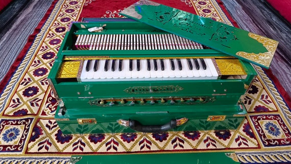 Premium Luxury 4 Line 13 Scale Changer Harmonium Nature Green Etsy
