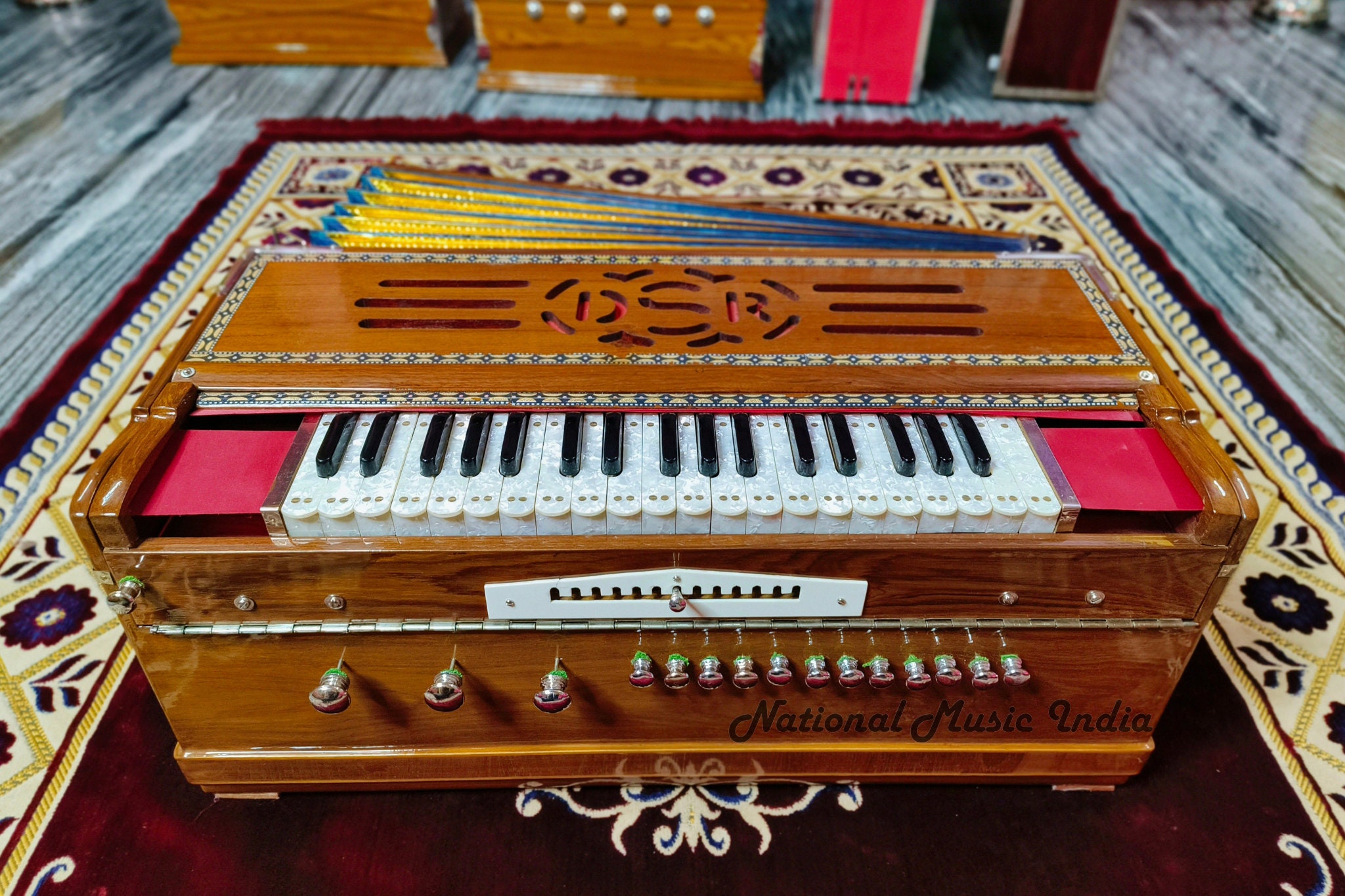 Harmonium Antique DS Ramsingh Style 3 Line 13 Scale Changer Etsy