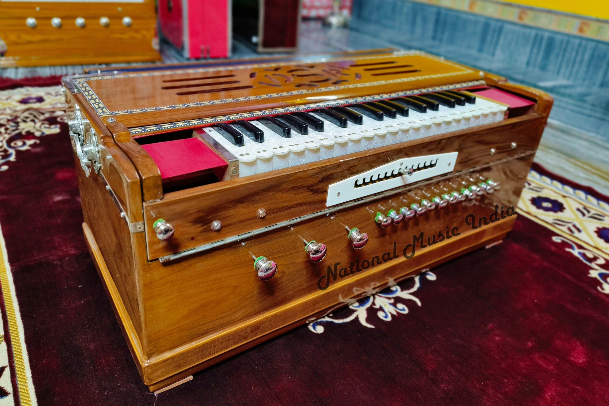 Harmonium Antique DS Ramsingh Style 3 Line 13 Scale Changer Etsy