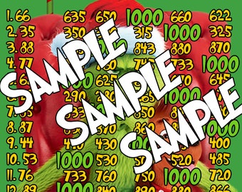 1K WTA ALL DAY Bingo Board