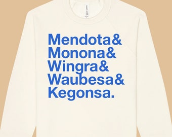 Madison WI / Five Lakes Sweatshirt / Natural