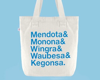 Madison WI / Five Lakes Denim Tote / Natural