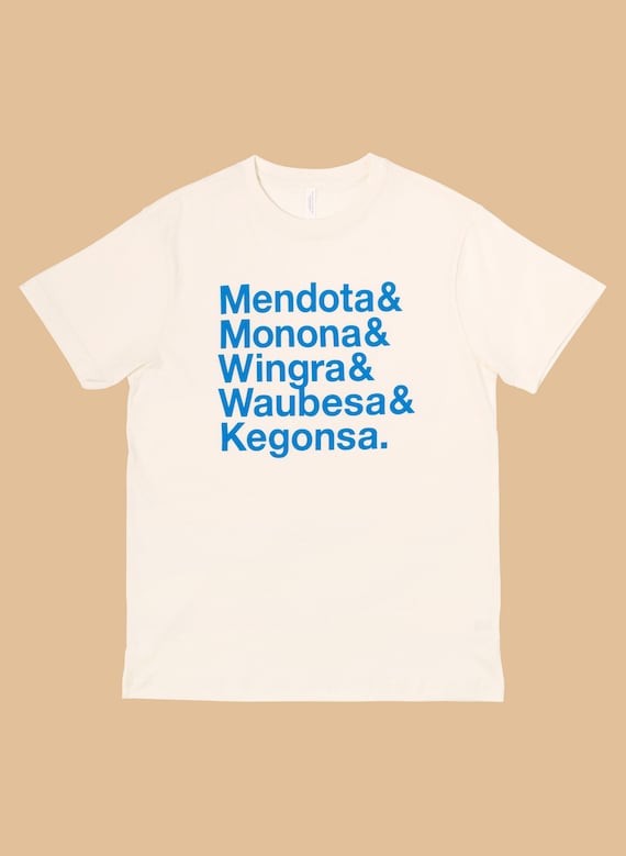 Madison WI / Five Lakes Tee / Short Sleeve Natural