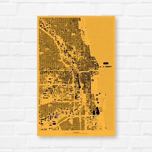 Nolli / Chicago IL / kaartkunstdruk