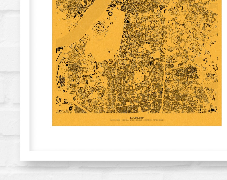 Nolli / Kolkata, India / Map Art Print Etsy