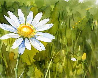 Watercolor Flower Art – Floral Wall Print