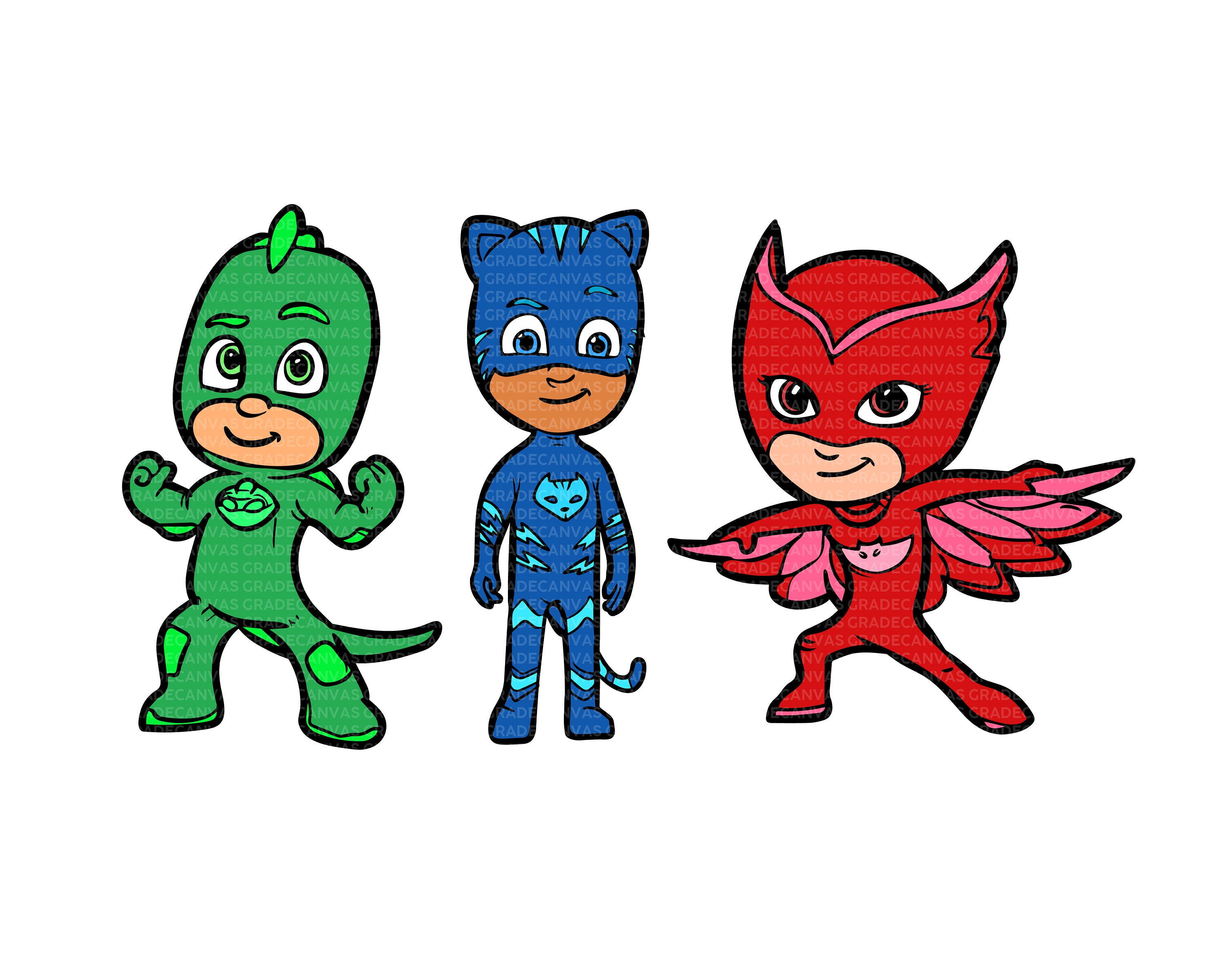 PJ MASKS OWLETTE Logo Iron On Transfer Design for Shirt Costume