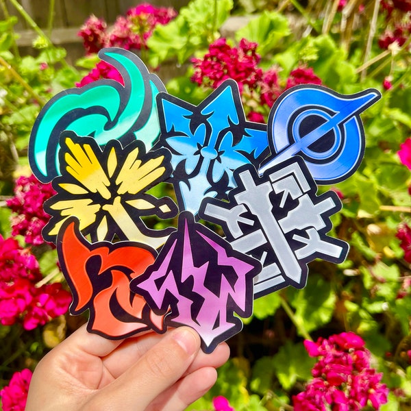 Honkai Star Rail Inspired Element Stickers