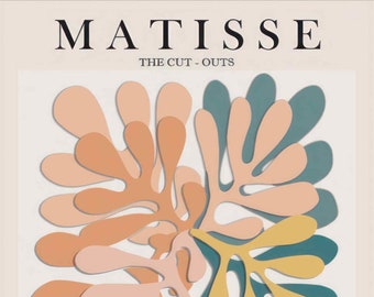 Henri Matisse, Kunstdruck, Ausstellungsplakat, feine Wandkunst, minimalistisch, Kunstdruck für Zuhause, Wanddekor, Druck, Ausstechformen