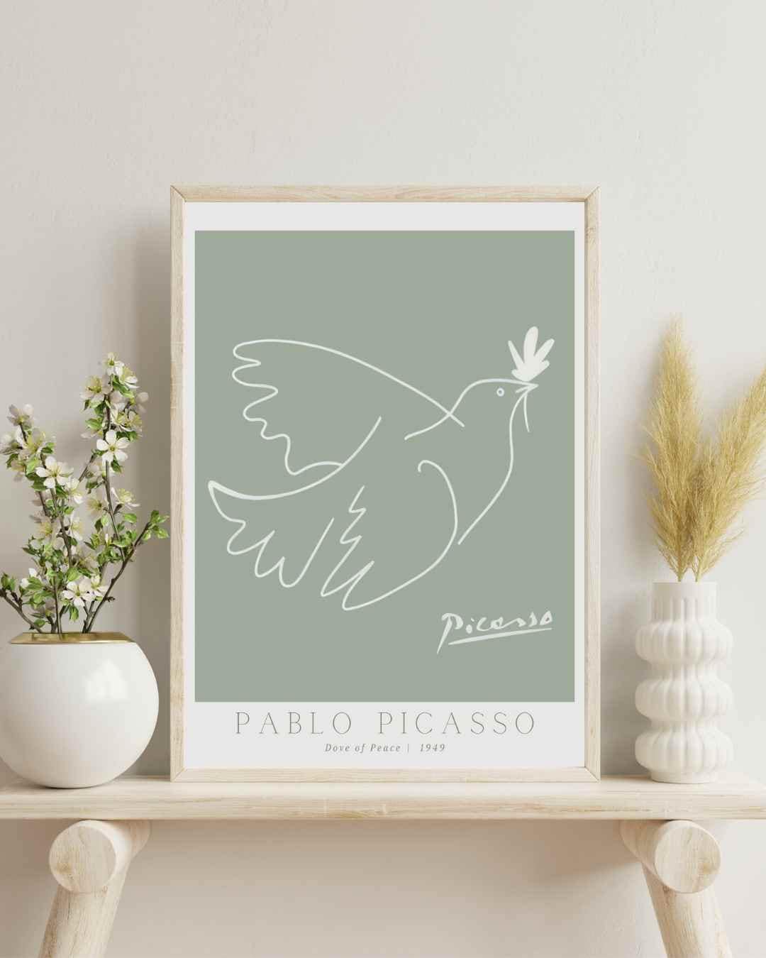 Pablo Picasso, Art Print, Exhibition Poster, Printable Wall Art, Office Decor, Digital Art, Art Print for Home, Wall Decor, Dove of Peace