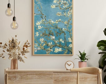 Van Gogh Art Print, Exhibition Poster, Printable Wall Art, Almond Blossom, Digital Art, Art Print for Home, Wall Decor, Almond Blossom
