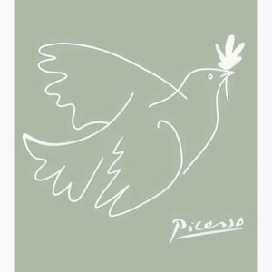Pablo Picasso, Art Print, Exhibition Poster, Fine Wall Art, Minimalist, Art Print for Home, Wall Decor, Print, Dove of Peace