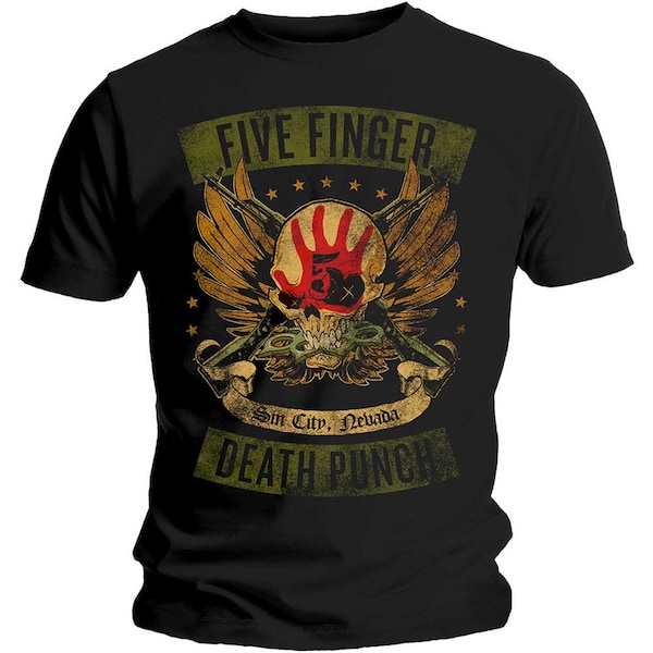 Five Finger Death Punch - Locked Loaded - Official Licenced Unisex Merchandise T-Shirt