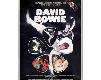 David Bowie - The Man Who Sold The World - Officell Lizensiertes Merchandise Gitarren-Plektrum-Set