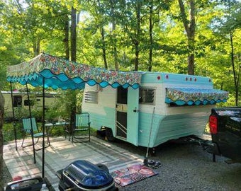 Custom Retro Camper Canopy Sun Shades (5 is for pre-consultation)