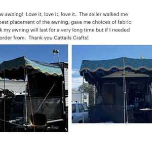 Custom Retro Camper Canopy Sun Shades - Etsy