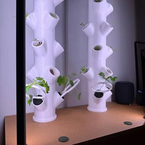 Vertikaler Hydrokulturturm-Planter - 3D Druckbare STL-Datei
