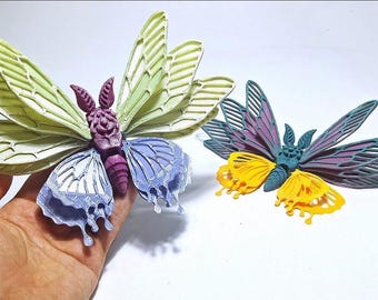 Fantasy Butterfly Moth – Articulated STL File for 3D Printing