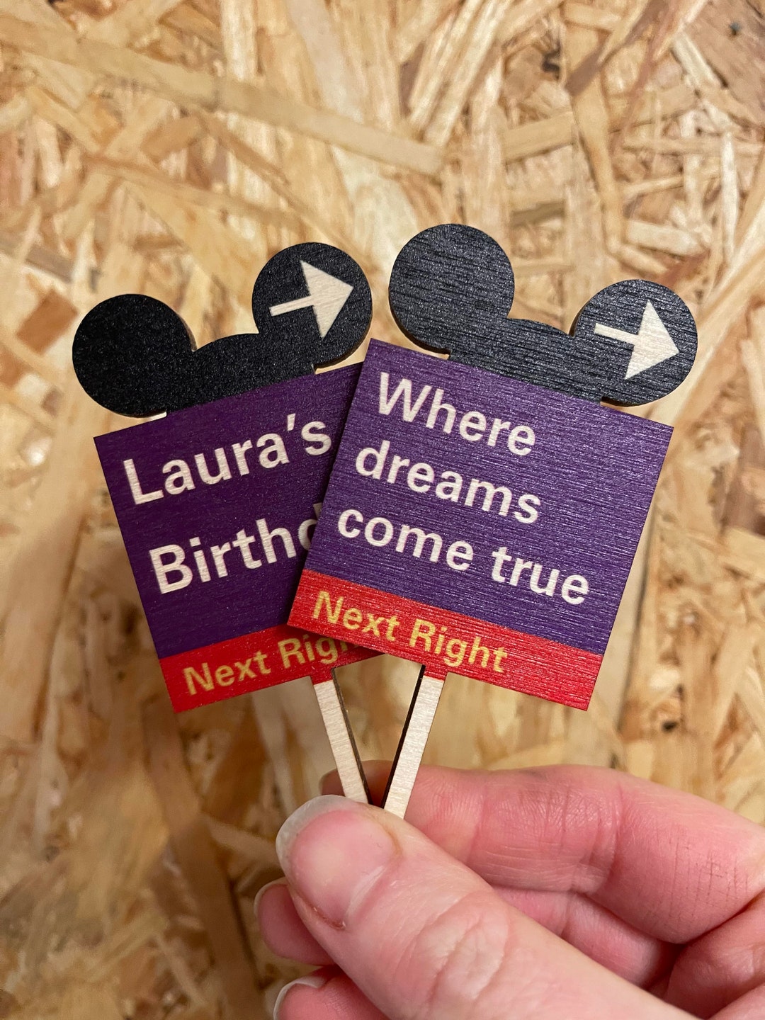 Cupcake Topper - Roadsign Design - Etsy UK