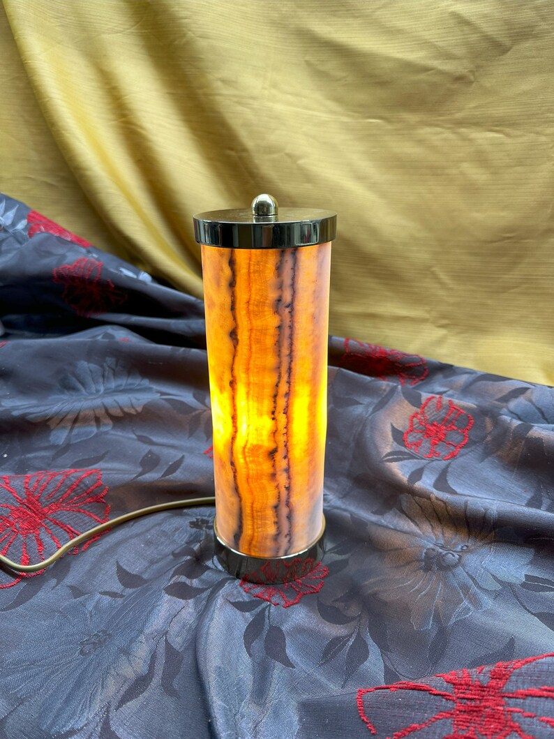 Best Gift Unique Onyx Lamp. Interior Design as a Bedside, Home and