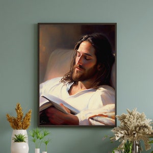 The Word Made Flesh ( 2th version ) ,  Jesus Art, Bible Art, Wall Art , Digital download