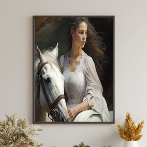 Deborah&#39;s Song of Courage , A Woman of Strength , Jesus Art, Bible Art, Wall Art ,oil painting, Digital download