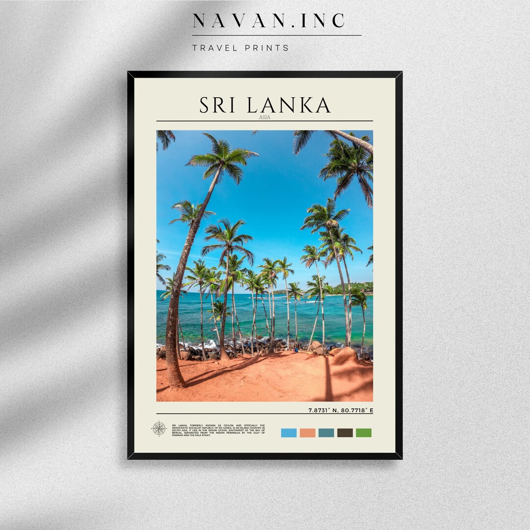 Sri Lanka Travel Print Sri Lanka Wall Art Sri Lanka Home Decor Etsy