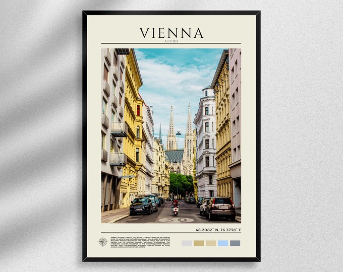 1960s Vienna Austria Travel Poster Original Vintage Poster Etsy Denmark