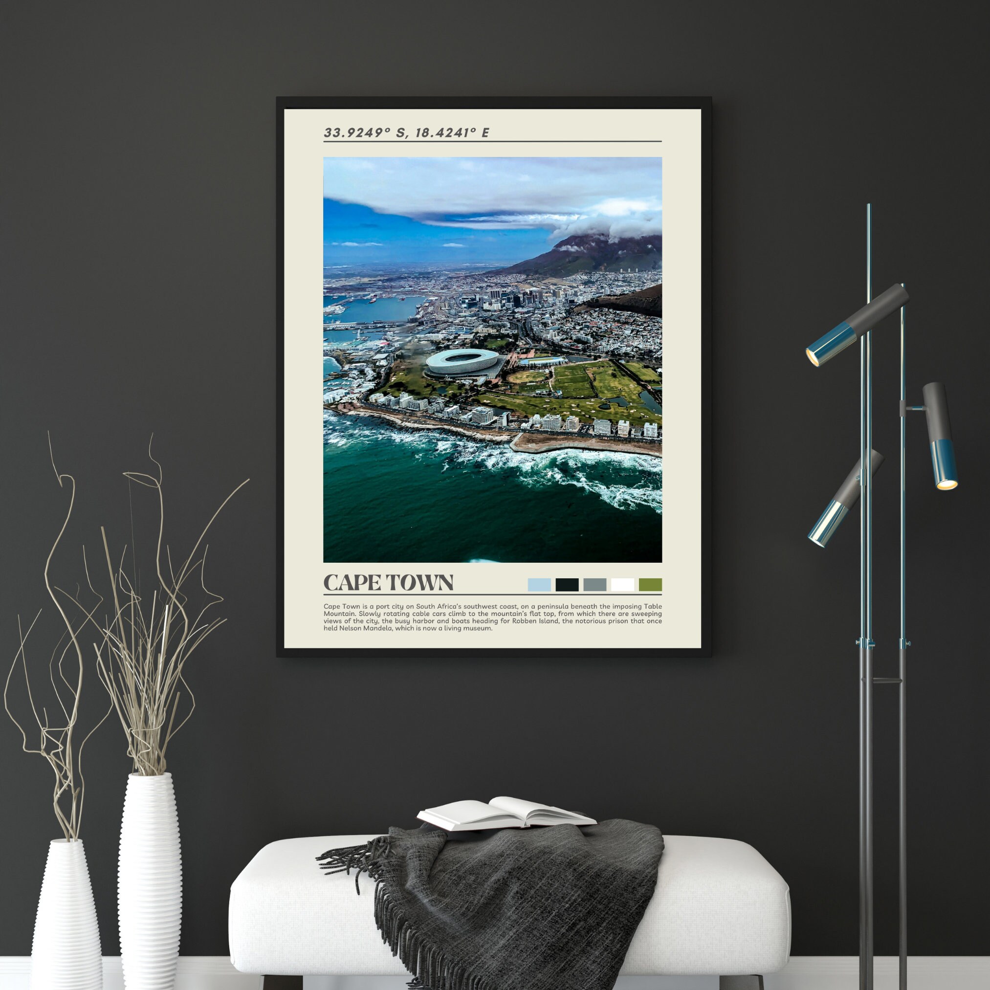 Cape Town Print, Cape Town Poster, Cape Town Wall Art, Cape Town Travel