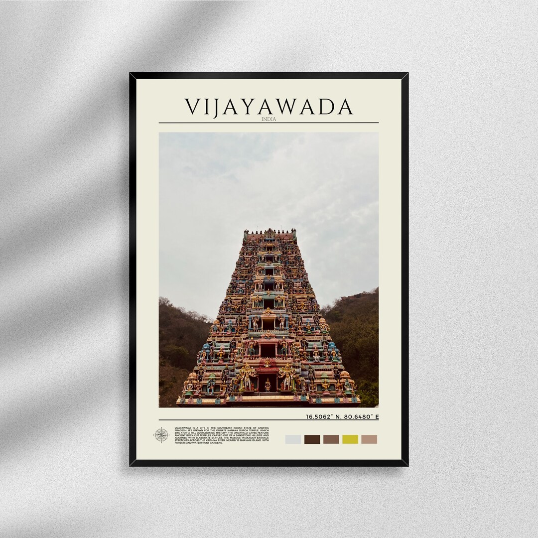 Vijayawada Print Vijayawada Poster Vijayawada Wall Art Etsy