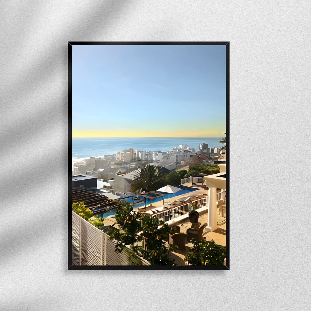 Cape Town Travel Print South Africa Wall Art Cape Town Art Etsy