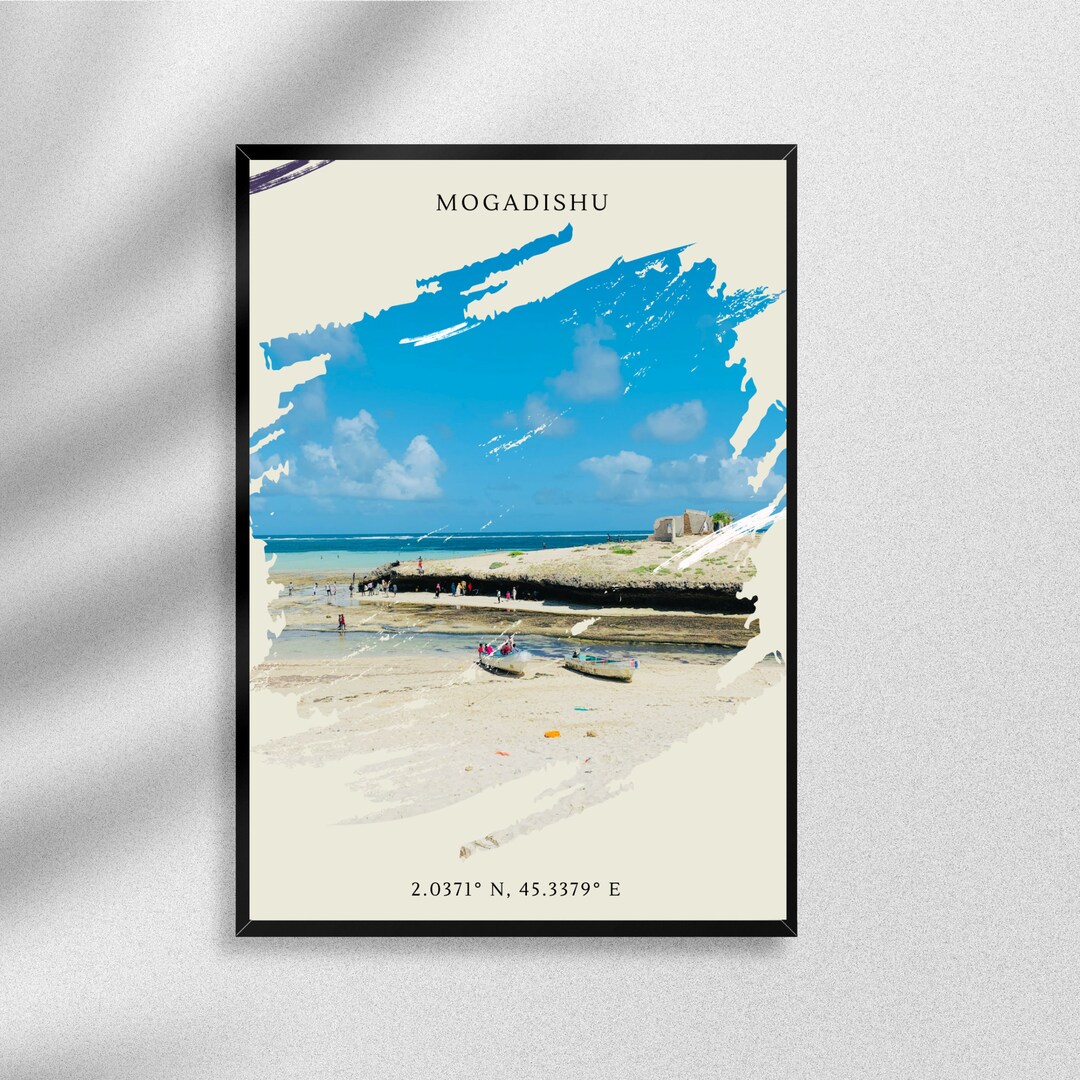 Mogadishu, somalia : view of mogadishu, mogadishu is the capital posters for the wall • posters