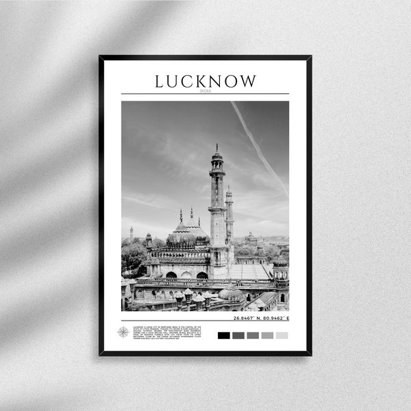 Lucknow Travel Poster Etsy